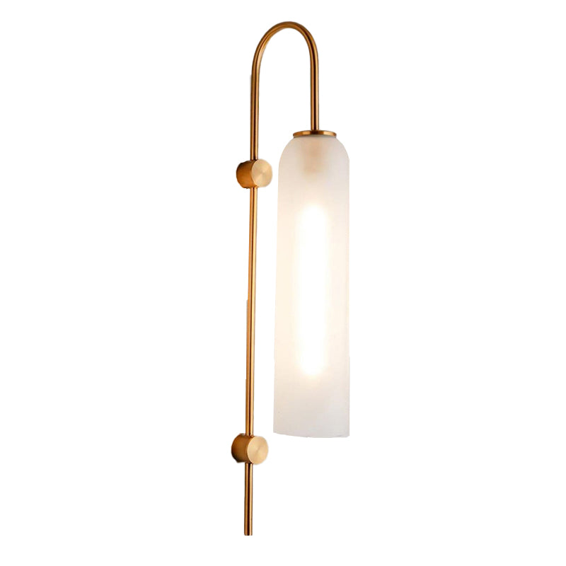 Glass Geometric Wall Mount Light Modern 1 Light Wall Mounted Light Fixture