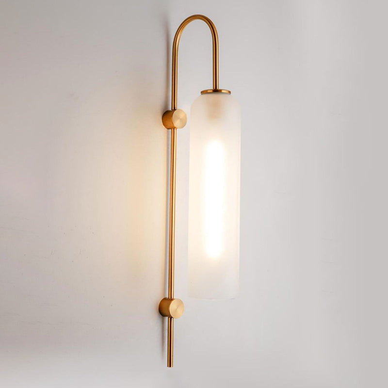 Glass Geometric Wall Mount Light Modern 1 Light Wall Mounted Light Fixture