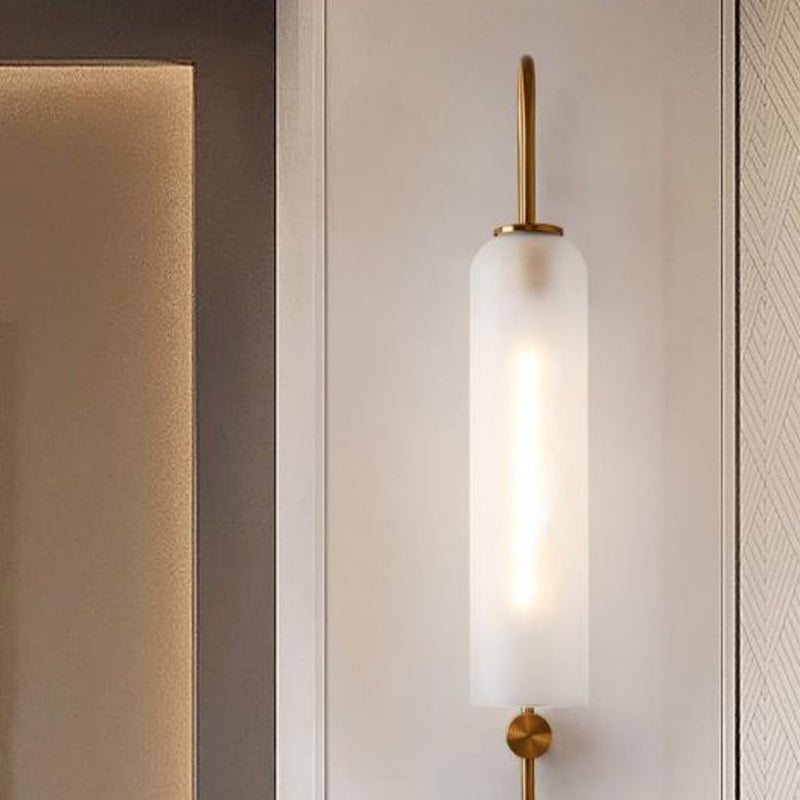 Glass Geometric Wall Mount Light Modern 1 Light Wall Mounted Light Fixture