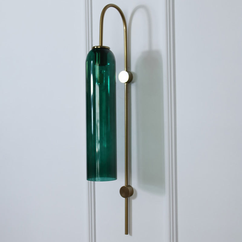 Glass Geometric Wall Mount Light Modern 1 Light Wall Mounted Light Fixture