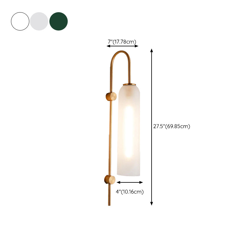 Glass Geometric Wall Mount Light Modern 1 Light Wall Mounted Light Fixture