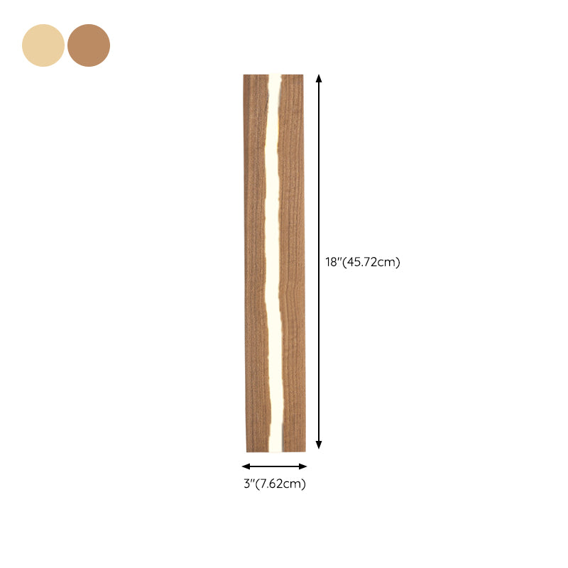 Linear 1 - Light Interior LED Wall Light Modern Solid Wood Wall Fixture