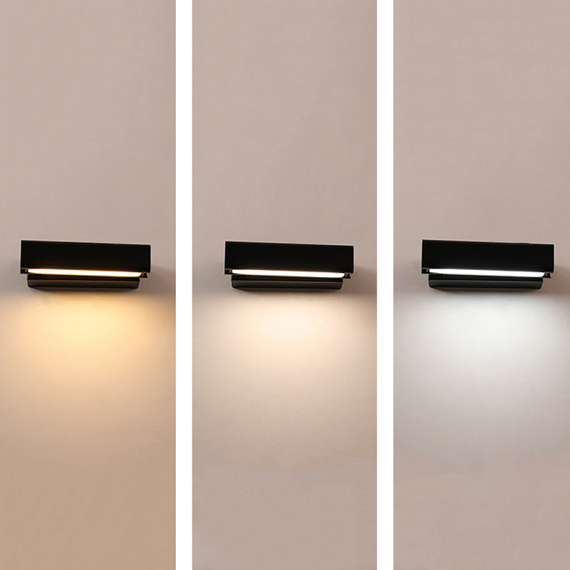 Rotatable Metal & Wood Wall Light 1 - Light LED Wall Sconce in Black / White