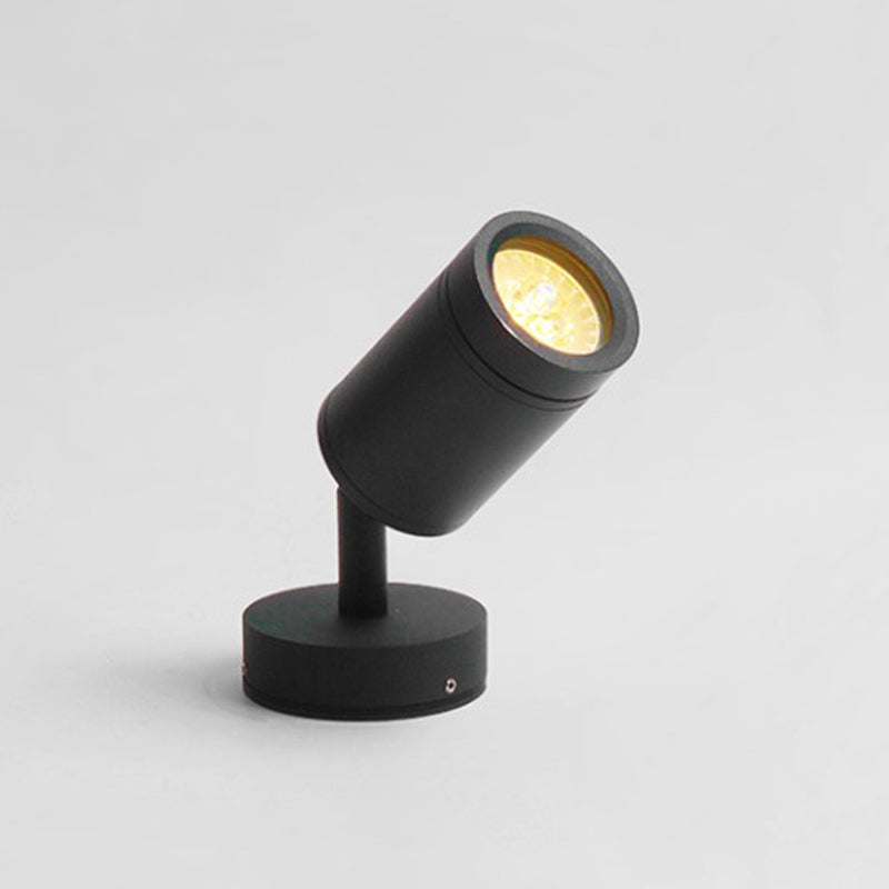 Adjustable 1 - Light Wall Mount Light Modern Wall Reading Spotlight in Dark Black