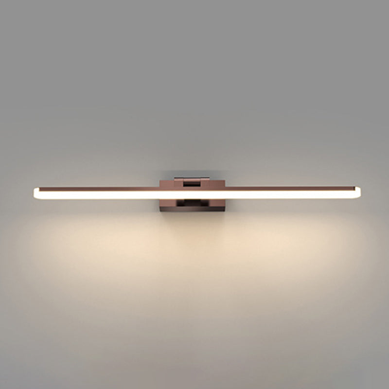 Metal Linear Shape Vanity Light Modern Style 1-Light Vanity Light Fixture