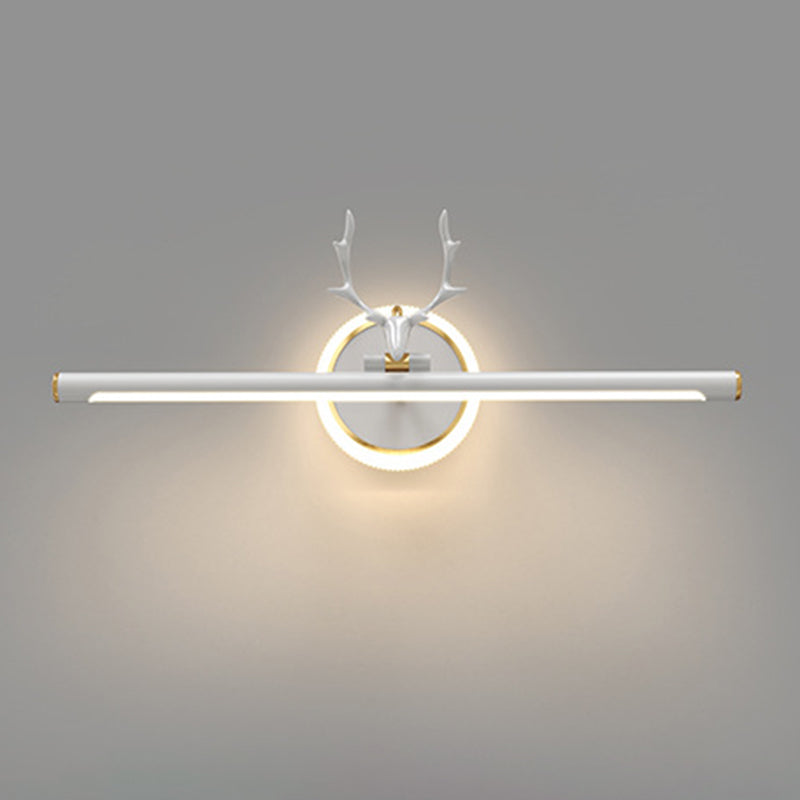 Metal Linear Shape Vanity Light Modern Style 1-Light Vanity Light Fixture