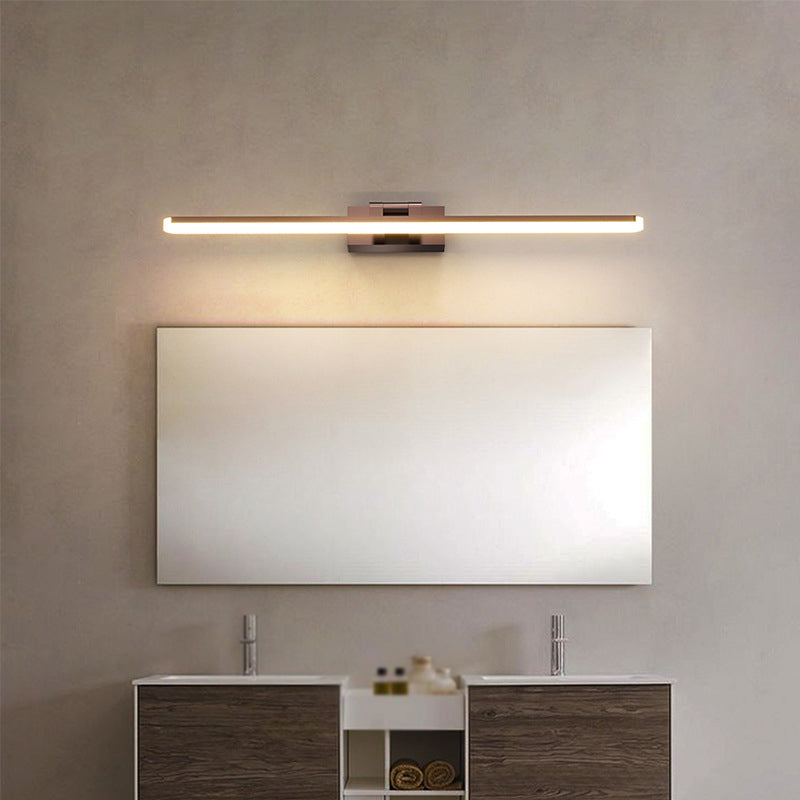 Metal Linear Shape Vanity Light Modern Style 1-Light Vanity Light Fixture