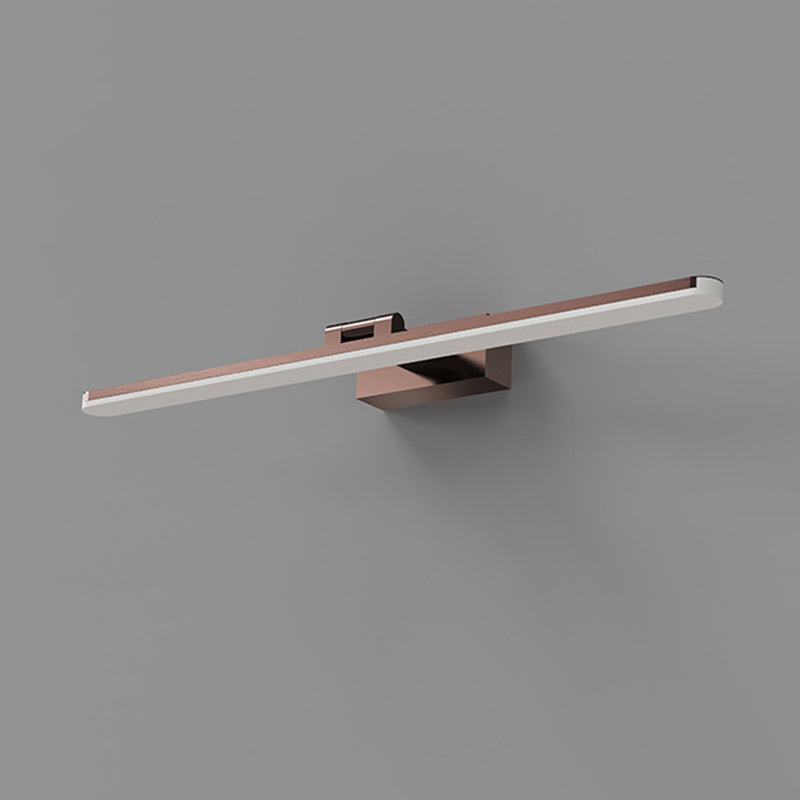 Metal Linear Shape Vanity Light Modern Style 1-Light Vanity Light Fixture