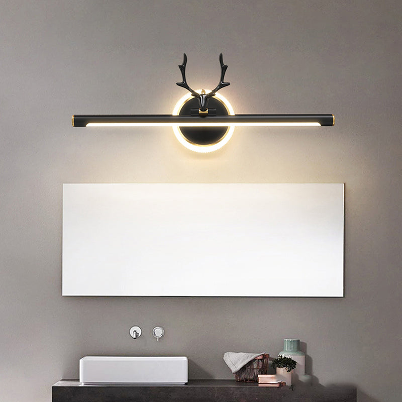 Metal Linear Shape Vanity Light Modern Style 1-Light Vanity Light Fixture