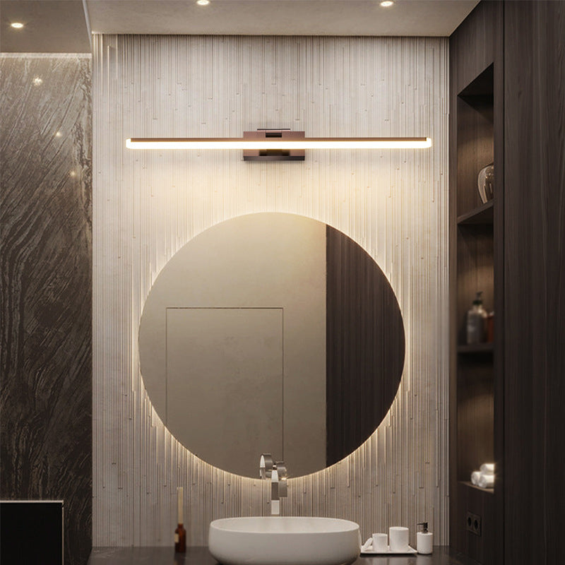 Metal Linear Shape Vanity Light Modern Style 1-Light Vanity Light Fixture