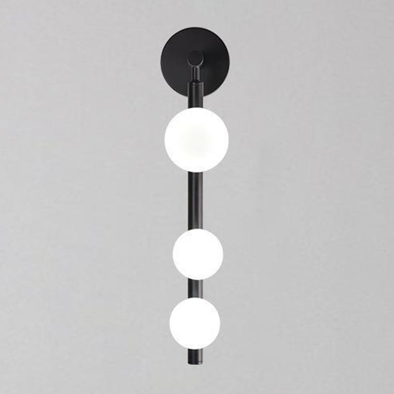 Modern 3-Light Bathroom Vanity Light Shaded Bath Bar in Golden/Black