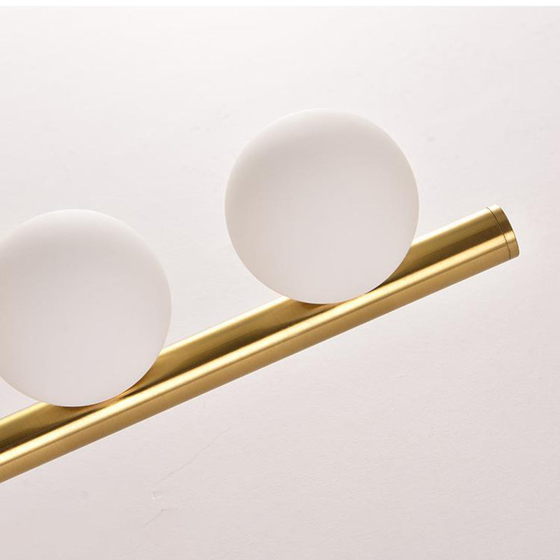 Modern 3-Light Bathroom Vanity Light Shaded Bath Bar in Golden/Black