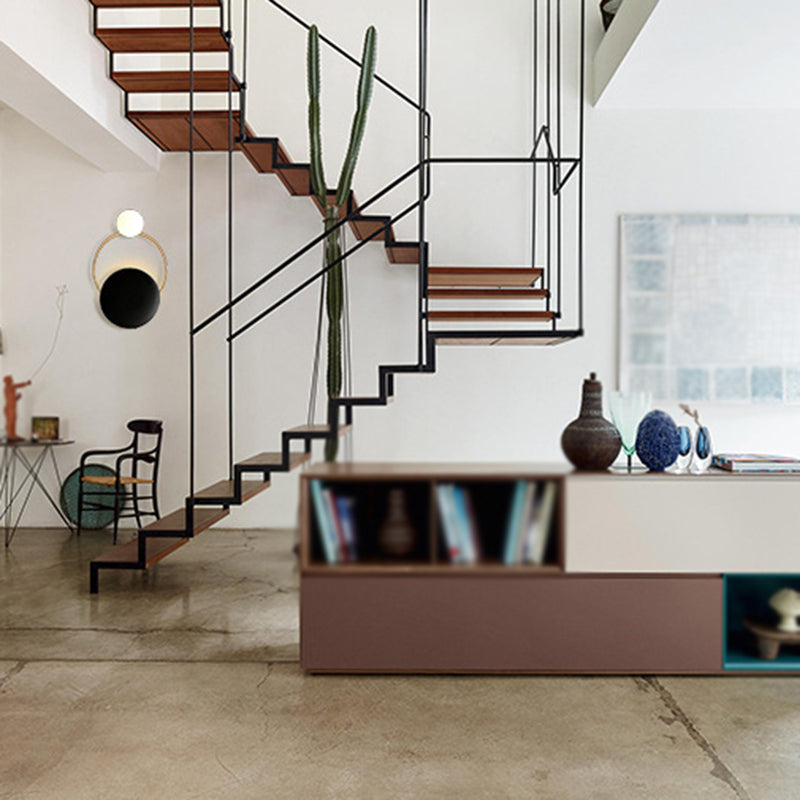 Modern 2-Light Golden/Black Vanity Light Shaded Bathroom Wall Light Sconces