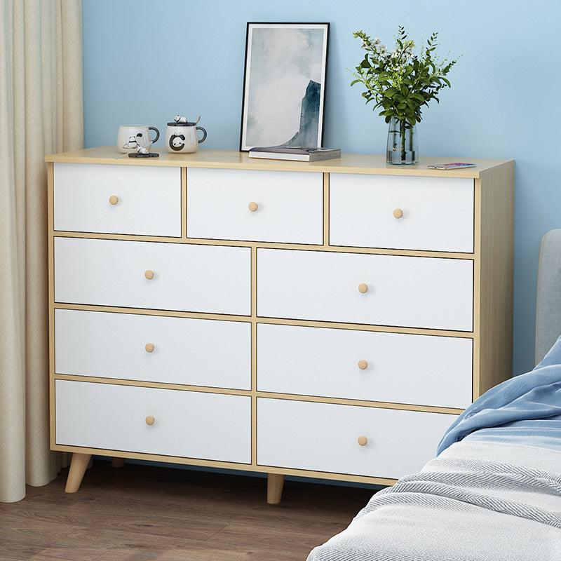 Contemporary Storage Chest Wood Storage Chest Dresser with 4/5/9 Drawers