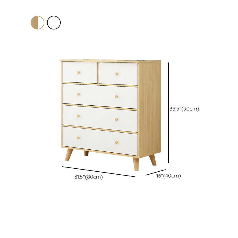 Contemporary Storage Chest Wood Storage Chest Dresser with 4/5/9 Drawers