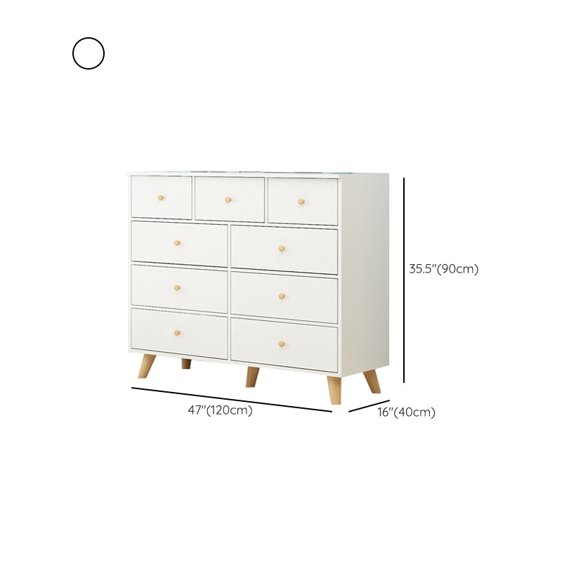 Contemporary Storage Chest Wood Storage Chest Dresser with 4/5/9 Drawers