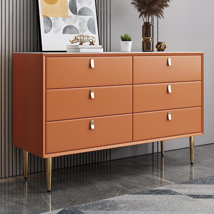 Classic Glam Storage Chest Stone Dresser with 5/6/7 Drawers , 15.6 Inch Width