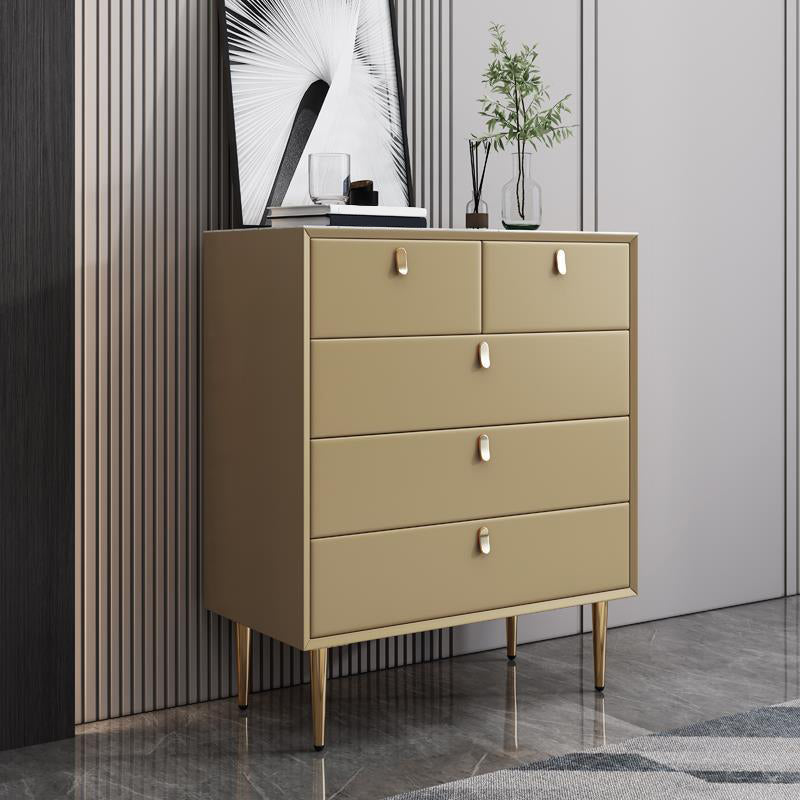 Classic Glam Storage Chest Stone Dresser with 5/6/7 Drawers , 15.6 Inch Width