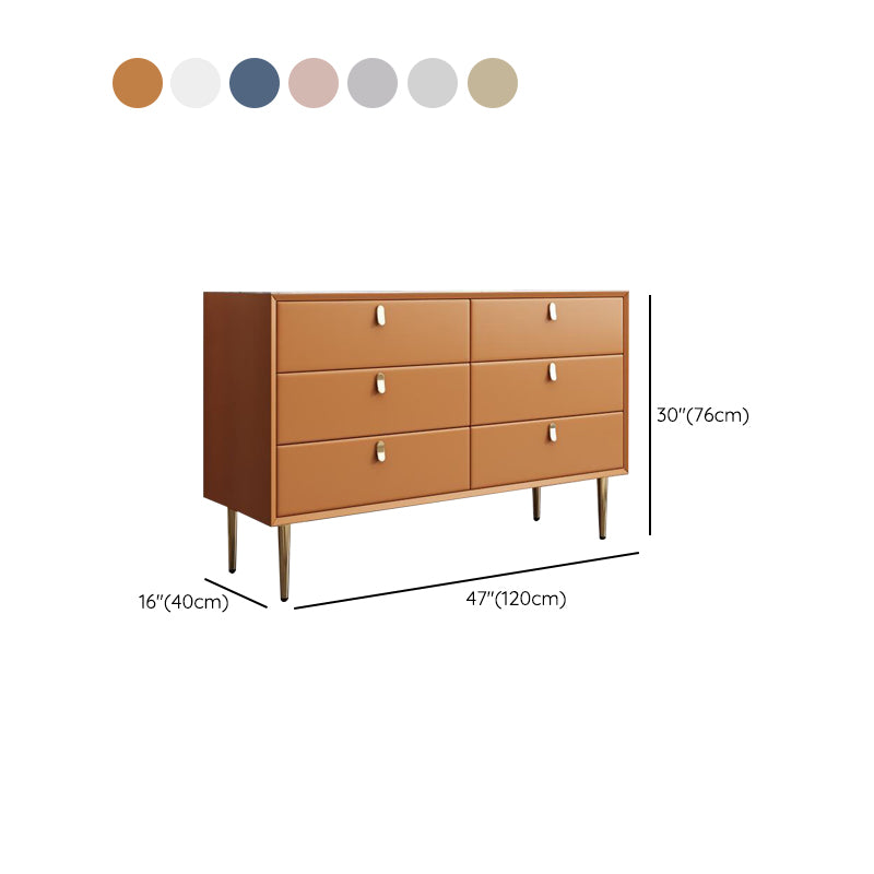 Classic Glam Storage Chest Stone Dresser with 5/6/7 Drawers , 15.6 Inch Width
