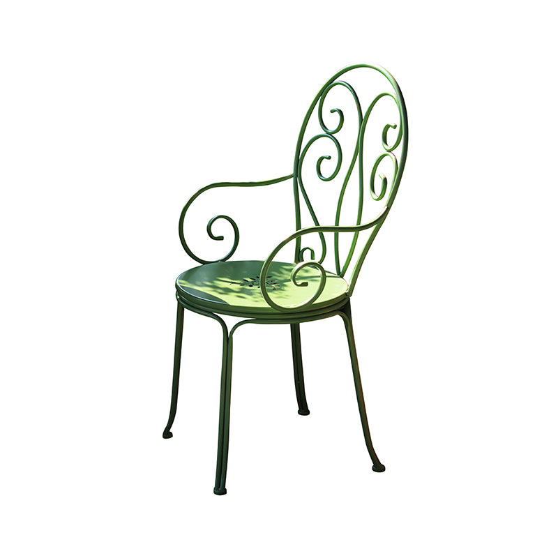 Metal Green Bistro Set 1/2 Pcs Contemporary Bistro Table Set