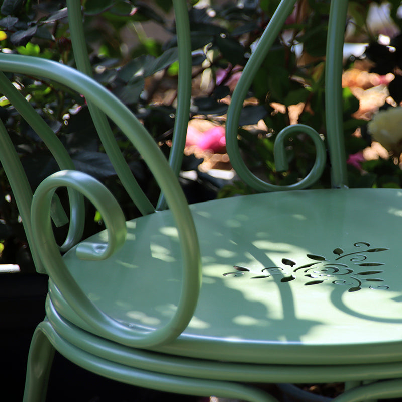 Metal Green Bistro Set 1/2 Pcs Contemporary Bistro Table Set