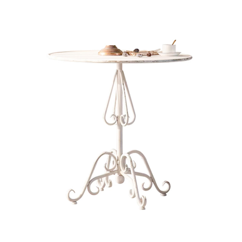 White Modern Bistro Table Set 1/2 Pcs Metal Bistro Set for Small Places