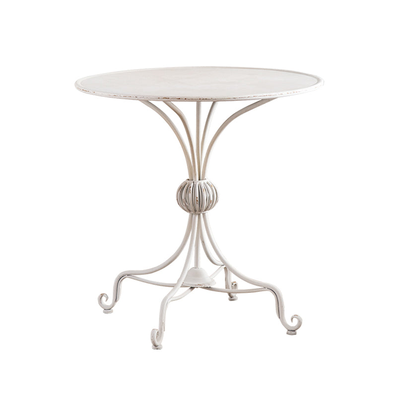 White Modern Bistro Table Set 1/2 Pcs Metal Bistro Set for Small Places