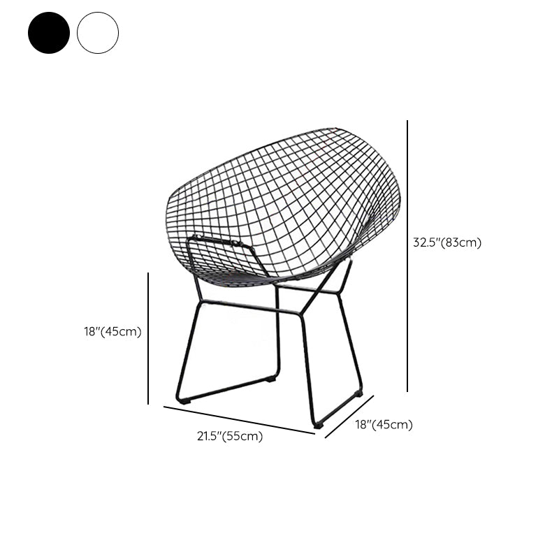 Bohe Iron Circular Dining Table 1/2/3/4 PCS Dining Set with Chairs