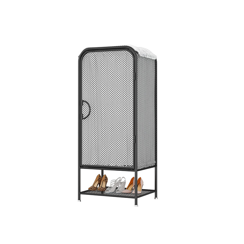 Modern Style Wardrobe Cabinet Metal Clothes Rail Wardrobe Armoire for Home