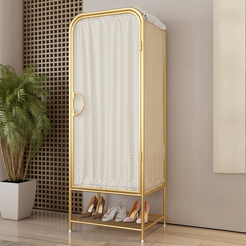 Modern Style Wardrobe Cabinet Metal Clothes Rail Wardrobe Armoire for Home