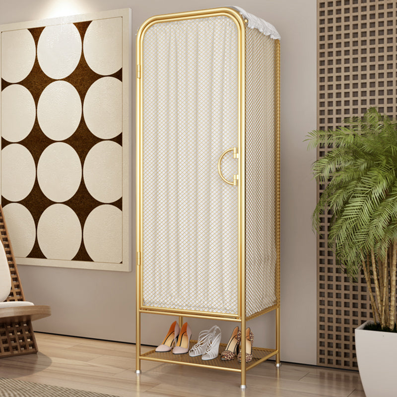 Modern Style Wardrobe Cabinet Metal Clothes Rail Wardrobe Armoire for Home