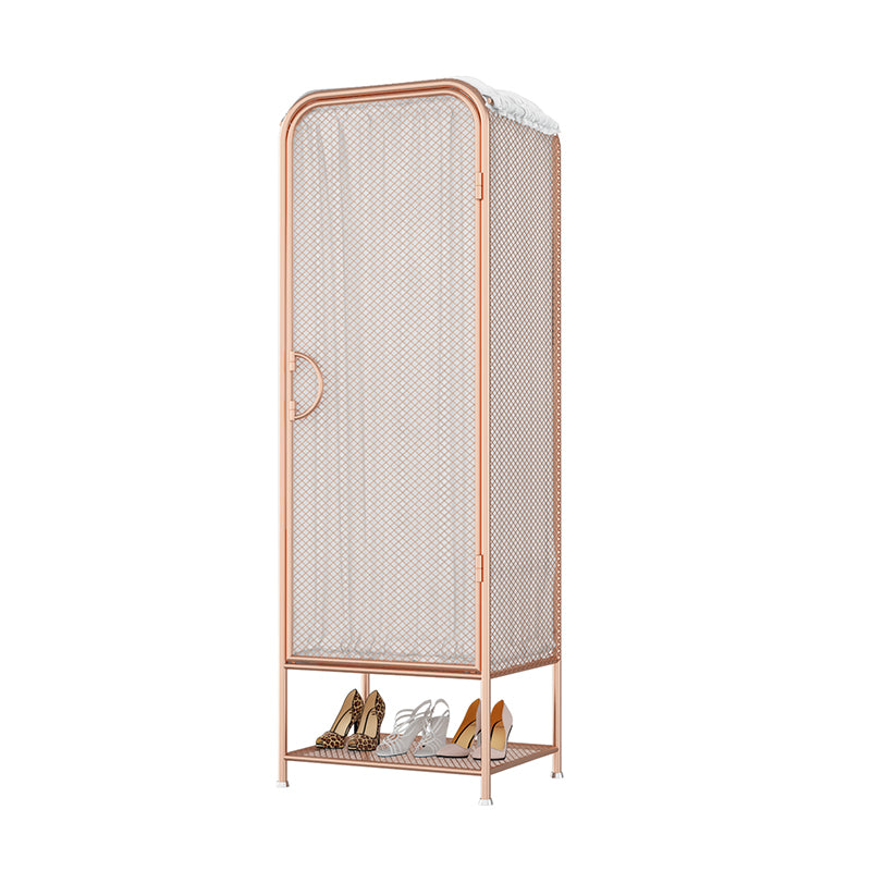 Modern Style Wardrobe Cabinet Metal Clothes Rail Wardrobe Armoire for Home