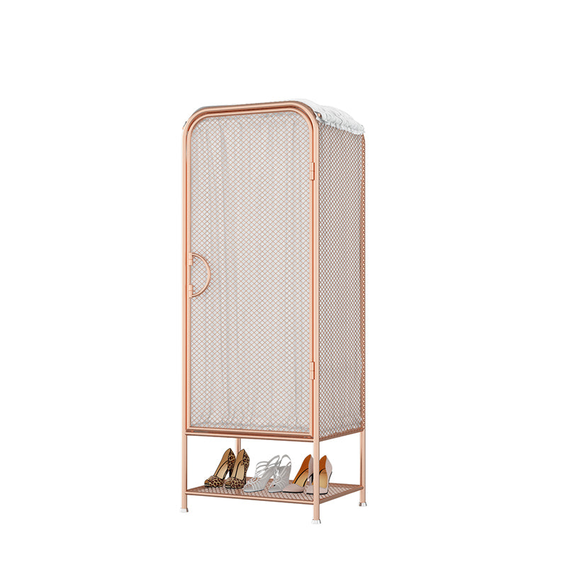 Modern Style Wardrobe Cabinet Metal Clothes Rail Wardrobe Armoire for Home