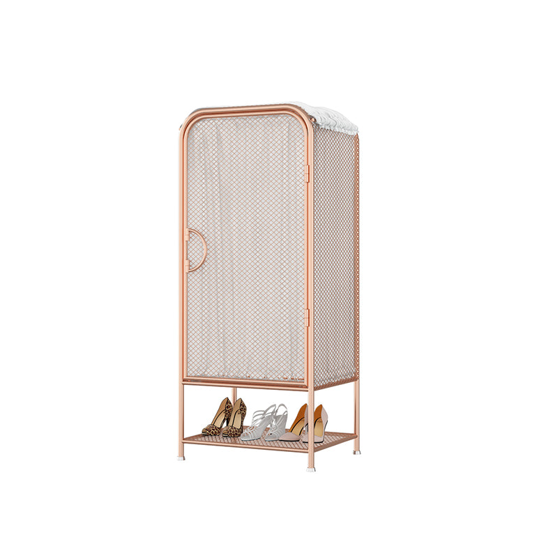 Modern Style Wardrobe Cabinet Metal Clothes Rail Wardrobe Armoire for Home