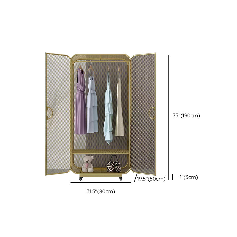 Modern Style Wardrobe Closet Metal Wardrobe Cabinet for Bedroom
