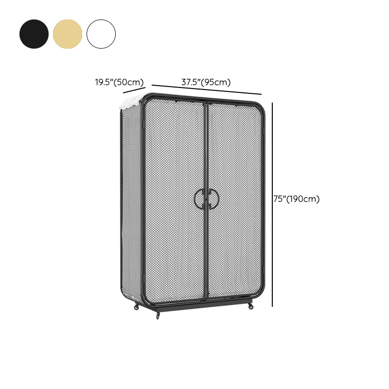 Modern Style Wardrobe Closet Metal Wardrobe Cabinet for Home
