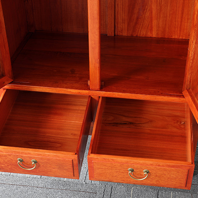 Modern Style Wardrobe Cabinet Wooden Clothes Rail Wardrobe Armoire