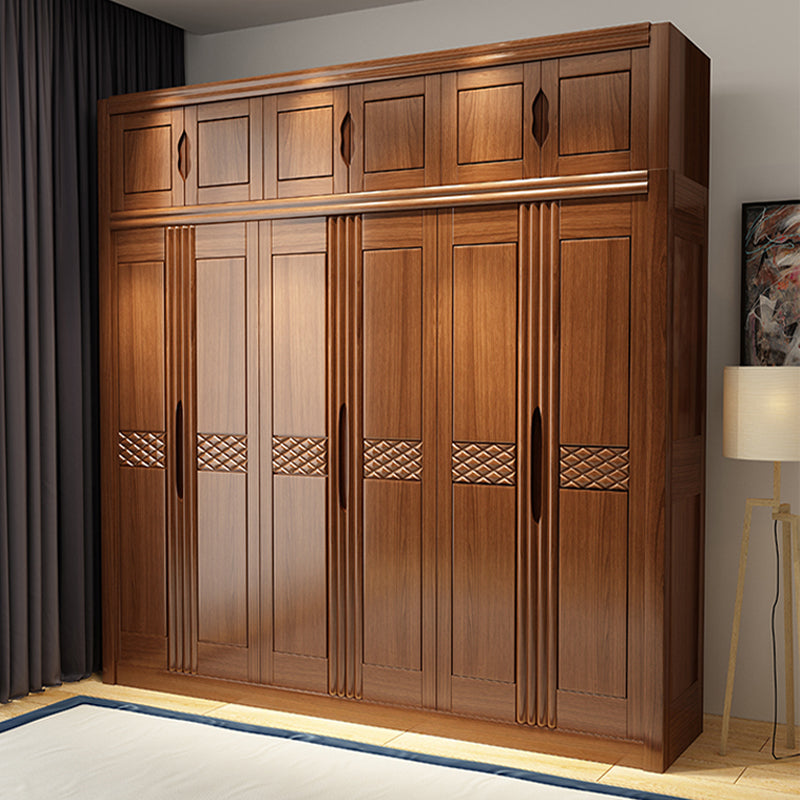French Country Style Ward Armoire Wooden Wardrobe for Bedroom