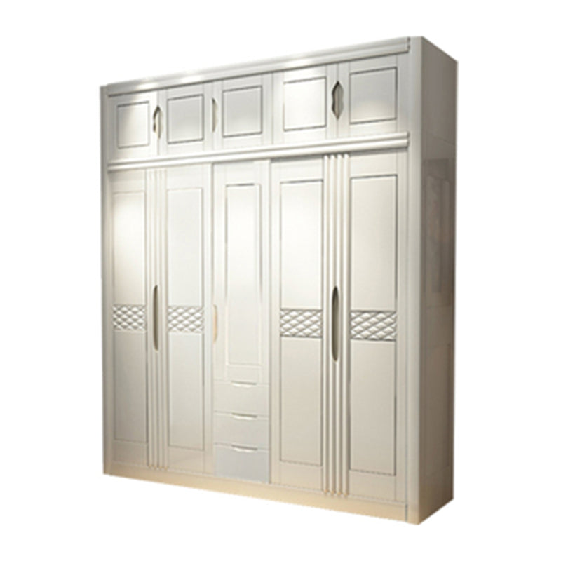 French Country Style Ward Armoire Wooden Wardrobe for Bedroom