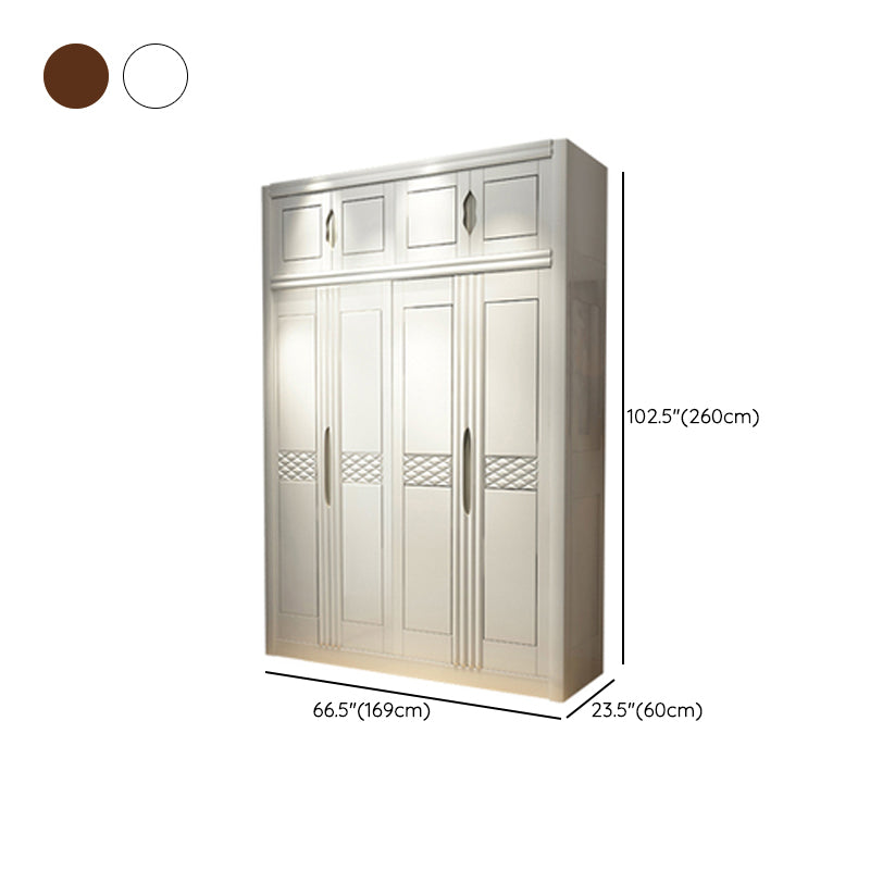 French Country Style Ward Armoire Wooden Wardrobe for Bedroom