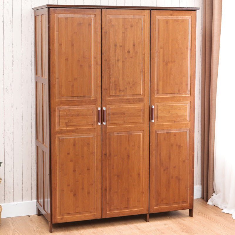 Modern Style Wardrobe Cabinet Wood Clothes Rail Wardrobe Armoire for Bedroom