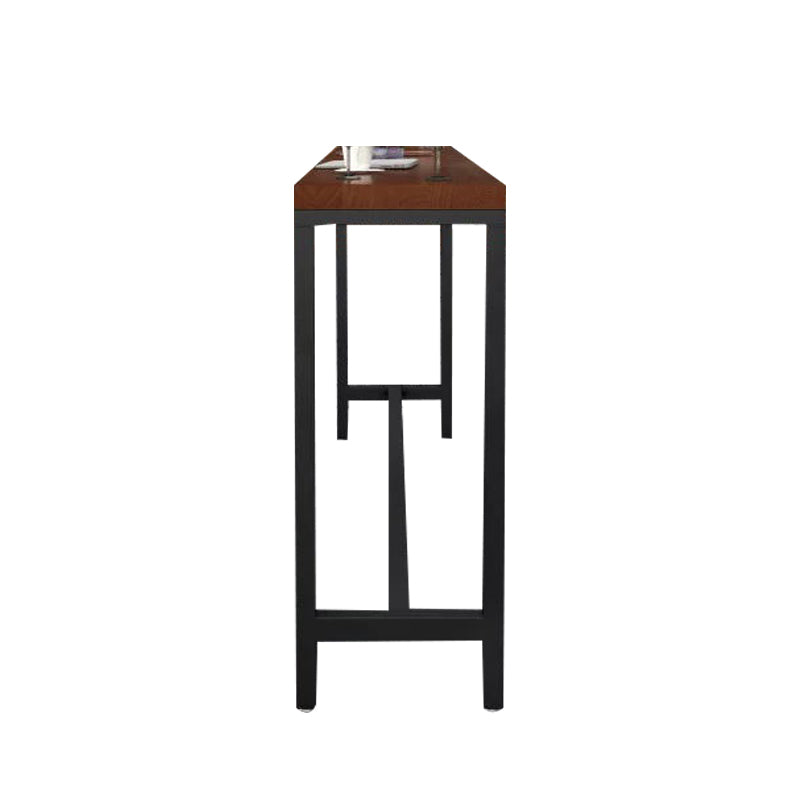 Industrial Bar Table Set 1/6/11 Pieces Solid Wood Counter Table with Upholstered Stools