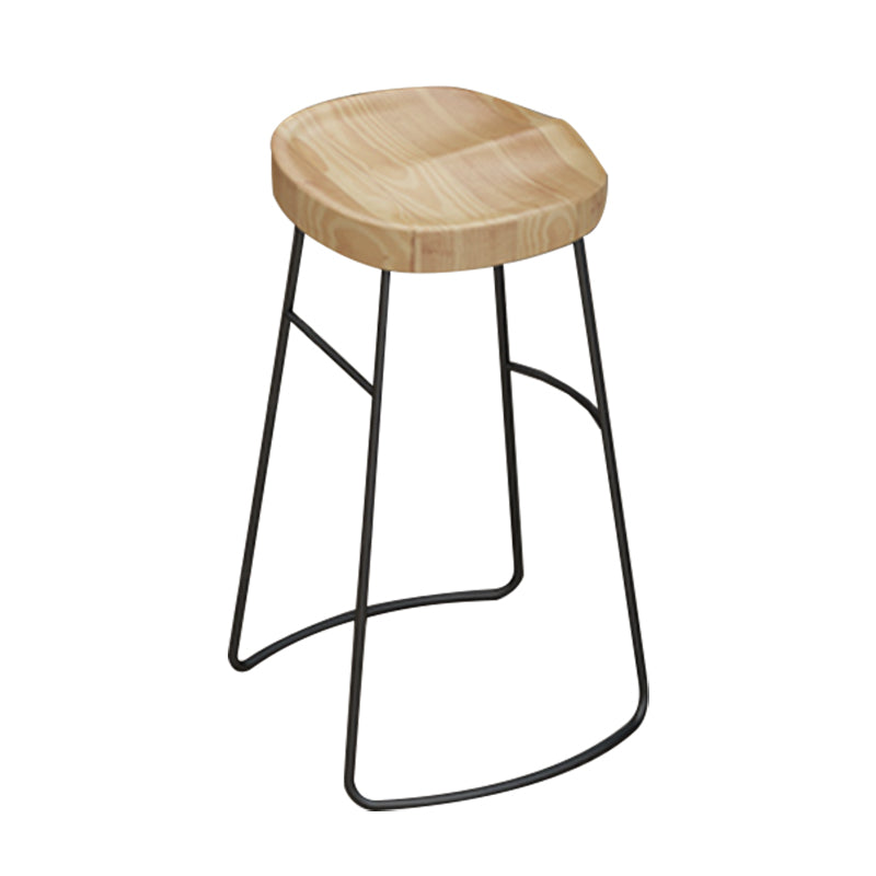 Contemporary Rectangle Bar Table Set 1/5 Pcs Solid Wood Bar Table and Stools