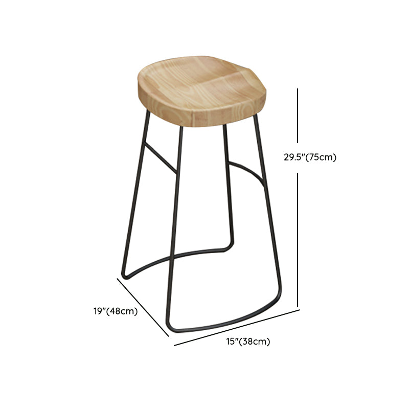 Contemporary Rectangle Bar Table Set 1/5 Pcs Solid Wood Bar Table and Stools