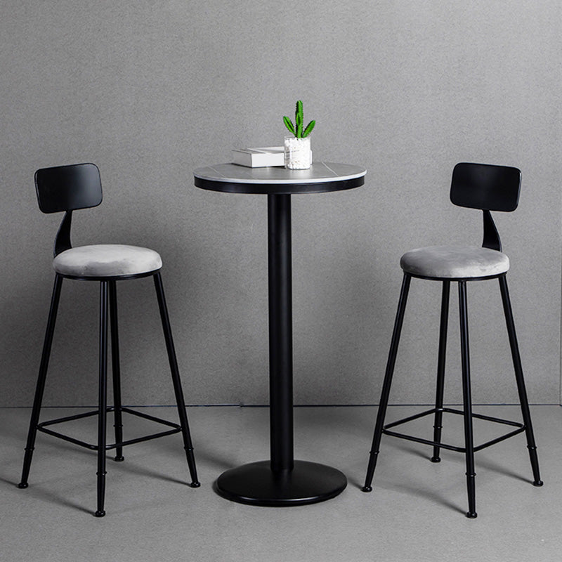 1/3 Pieces Counter Height Pub Set Modern Round Table and Stool Set