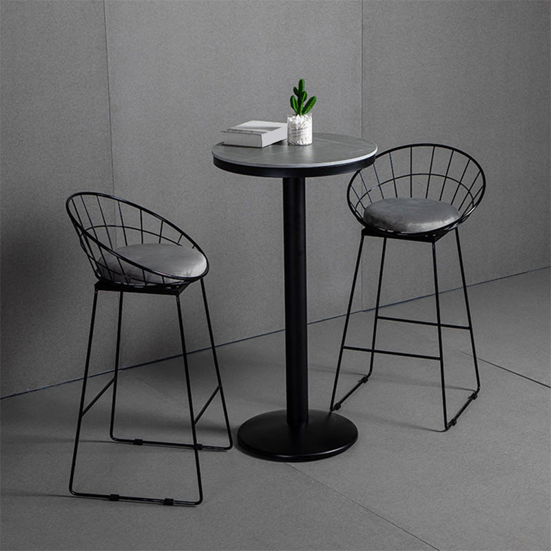 1/3 Pieces Counter Height Pub Set Modern Round Table and Stool Set