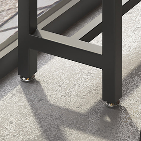 Modern Bar Table Set 1/3/4/5/6 Pieces Solid Wood Rectangle Bistro Set for Indoor