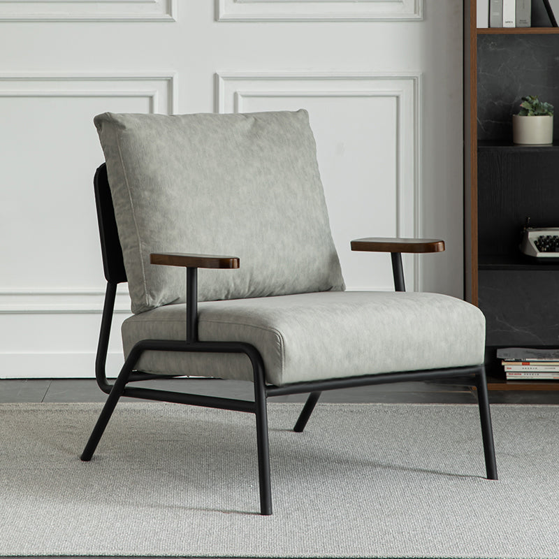 Industrial Solid Color Accent Armchair 30.3" Wide Arm Chair for Living Room
