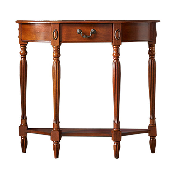 Wooden Console Table Mid Century Modern Accent Table for Hall , 10.5 inch Wide