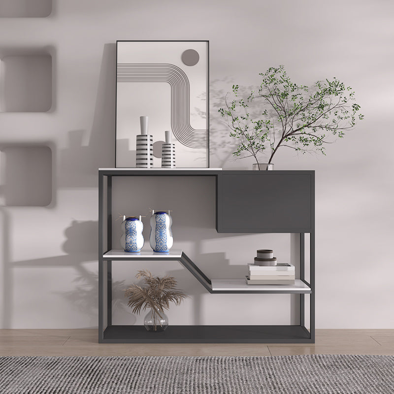 12 inch Wide Modern Accent Table Rectangle Shape Console Table for Hall